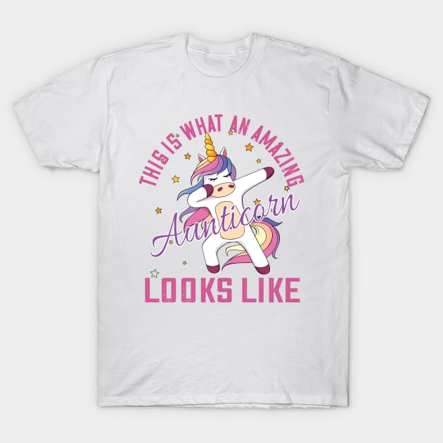 This is what an amazing aunticorn looks like..Cute Aunt gift T-Shirt by DODG99